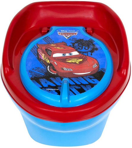 Imagem 3 de 4 de Troninho Infantil Penico Para Bebê 2 Em 1 Carros Disney
