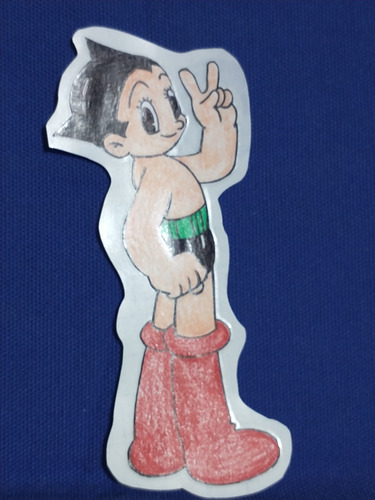 Sticker Casero Astroboy Bootleg V (Usado)