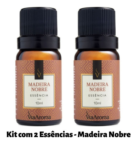 Essência Difusor Ambiente 10ml De Madeira Nobre Via Aroma 