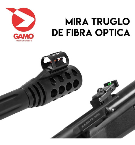 Imagen 4 de 10 de Rifle Aire Comprimido Gamo Black Bear Igt Nitro Piston Caza
