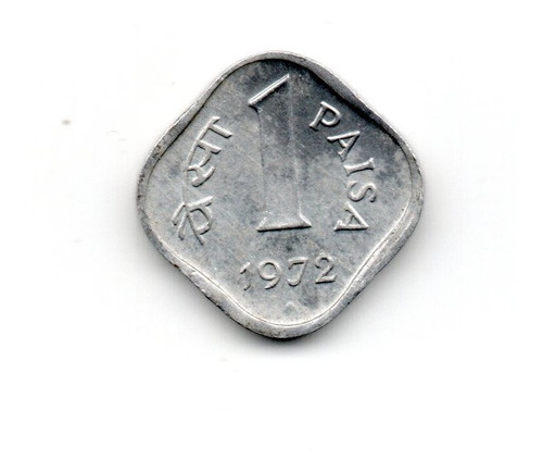 India Moneda 1 Paisa Año 1972 Km#10.1