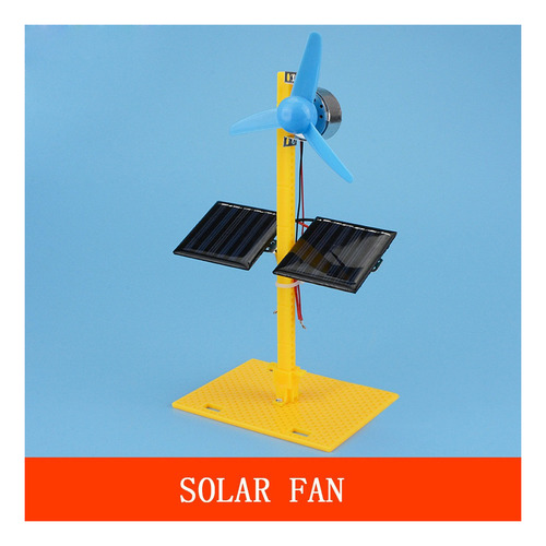 Lazhu Generador De Energía Solar Dc Motor Mini Fan Panel Diy