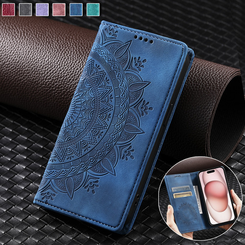 Funda De Piel Para Samsung Galaxy A15 A25 A35 A55 A54 A34 A24 A14 A04s A05s A13 A23 A33 A53 A52 Funda Tipo Cartera Con Tapa Magnética