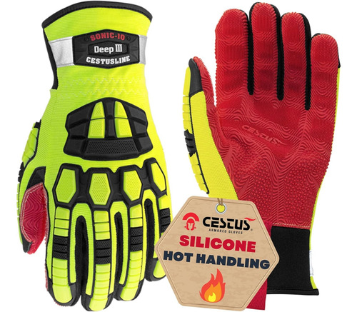 Guantes De Rescate De Bomberos De Silicona Anti-incendio