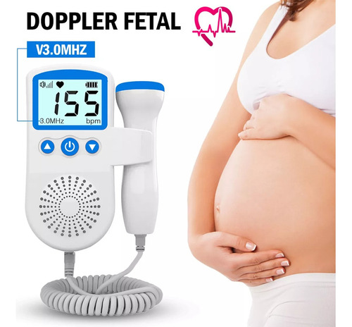 Fetal Doppler Monitor Para Bebe Aparato Monitor De Corazon