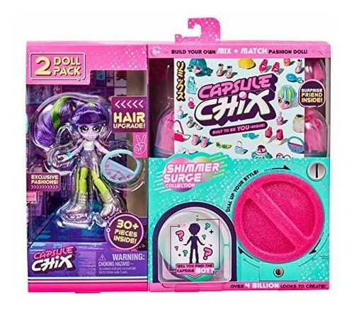 Capsula Chix Shimmer Surge 2 Pack, 4,5 Pulgadas Hhkt8