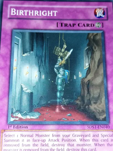 birthright yugioh card [STON-EN057] Ultimate Rare When that monster is removed from the field cardcluster