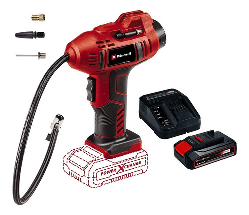 Compresor Manual Inalambrico Einhell Ce-cc 18 +carg+bat 2.5a