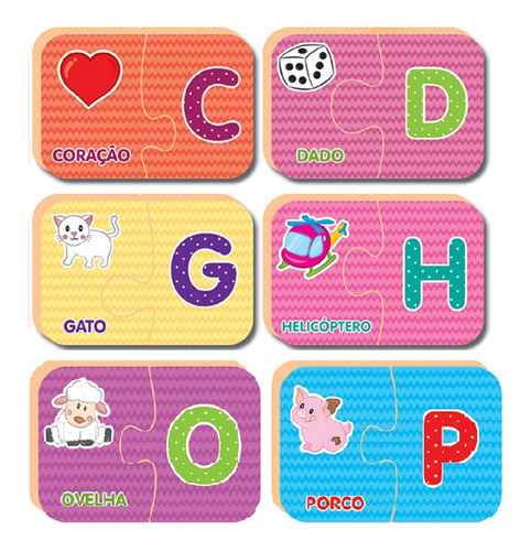Imagem 2 de 2 de Jogo Educativo Descobrindo O Alfabeto - Nig Brinquedos