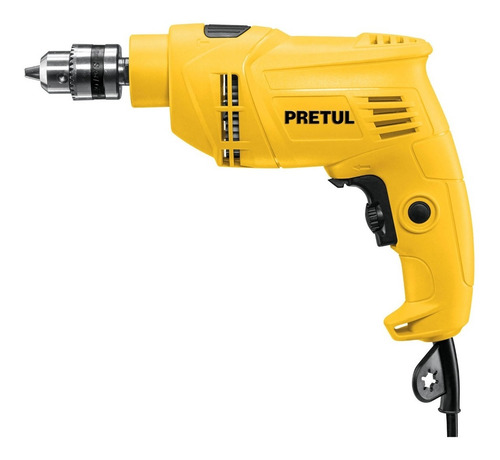 Taladro Rotomartillo 3/8 Pretul Roto-3/8p6 550w V. Variable Frecuencia 60 Hz Color Amarillo