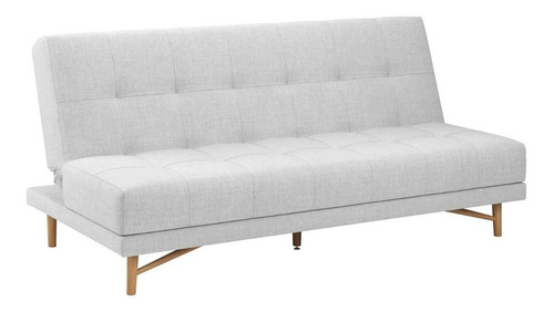 Sofá Cama Premium 3 Lugares Bossa Nova 190cm Linho Cinza
