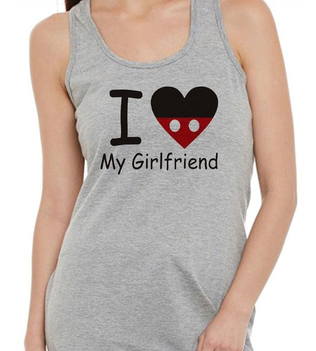 Musculosa Frase I Love My Girlfriend Corazon Novia