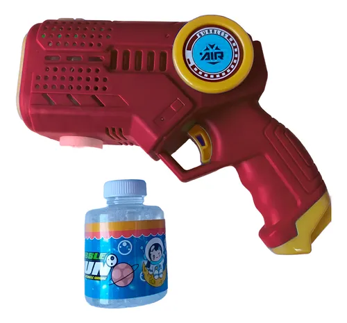 Pistola Burbujero Bubble Gun Con Liquido Bg01 Luz Led