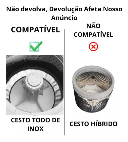 Kit Mecanismo Eixo Curto Brastemp Active 11kg