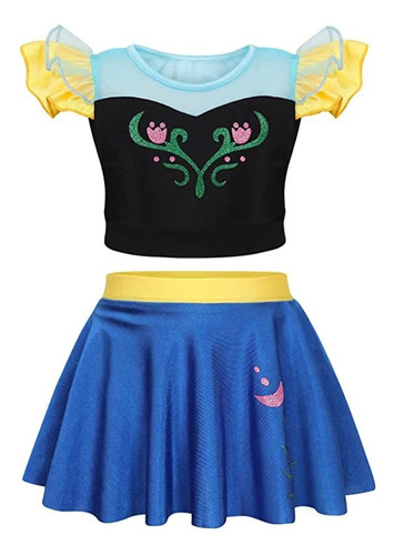 Traje De Baño Para Niñas, Diseño Blanca Nieves