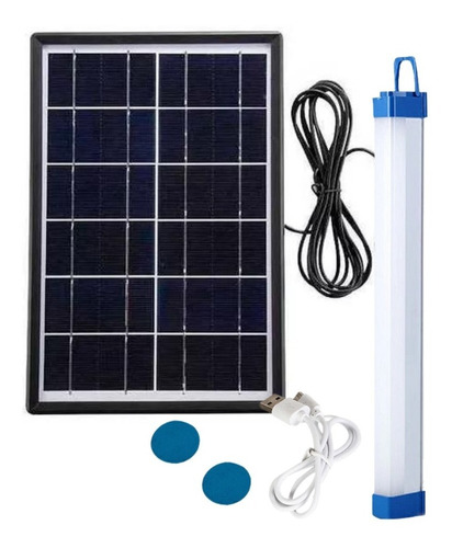 Bombillo Recargable 40w Con Panel Solar