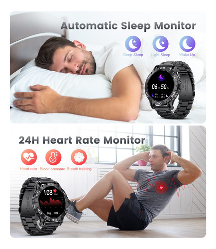 Pantalla Táctil Completa Smartwatch Lige 2024 De 1.3 Pulgada