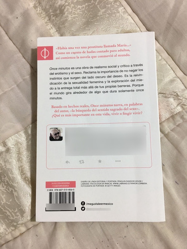 Once Minutos Autor Paulo Coelho Editorial Debolsillo (Usado)