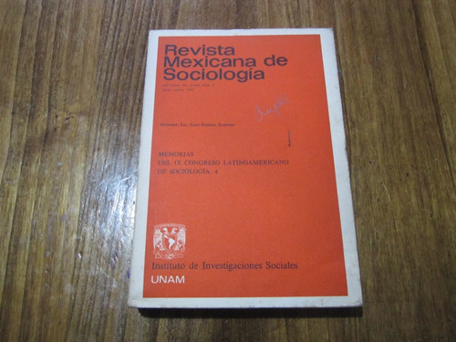 Revista Mexicana De Sociología - Raúl Benítez Zenteno