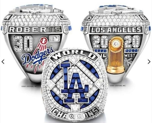 Nuevo Anillos Serie Mundial De Béisbol Los Angeles Dodgers