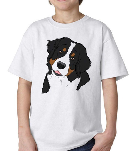 Remera De Niño Boyero De Berna Mirando Curioso