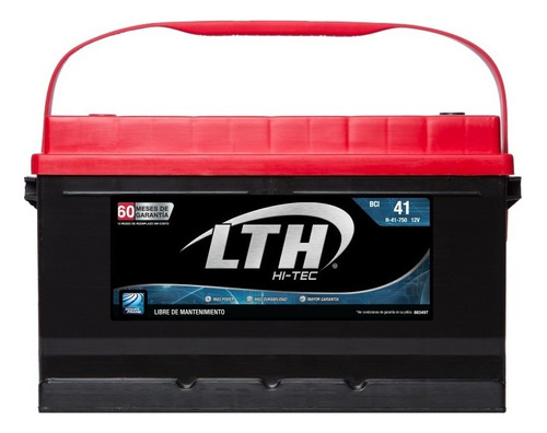 Bateria Lth Hi-tec Audi V8 Quattro 1994 - H-41-750