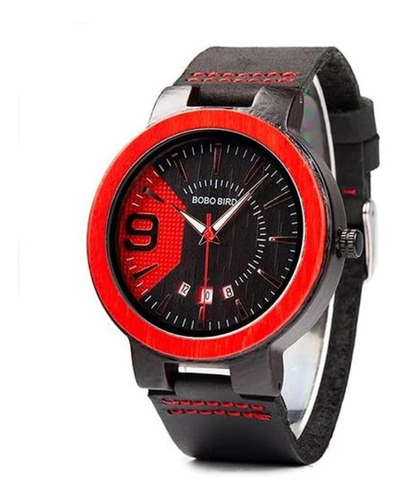 Reloj Caballero Bobo Bird Q20-1 Bambú Y Piel