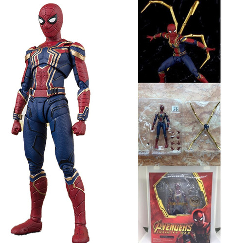 Avengers Iron Spider-man Shf Infinity War Acción Figura Mode