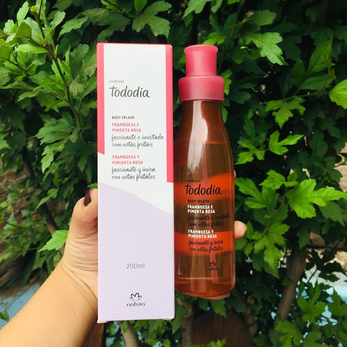 Body Splash Frambuesa Y Pimienta Rosa Tododia Natura 200ml