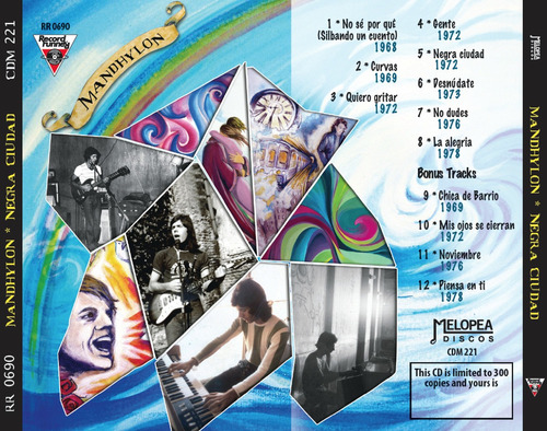Imagen 2 de 2 de Mandhylon - Negra Ciudad - Cd