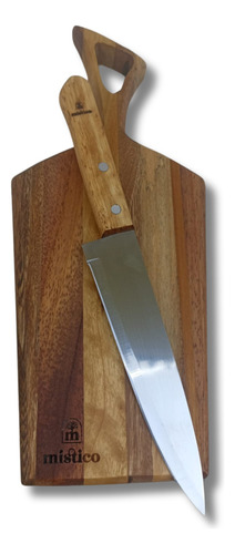 Tabla De Cocina Cortar/picar Kit Bbq Cuchillo Chef Lirica