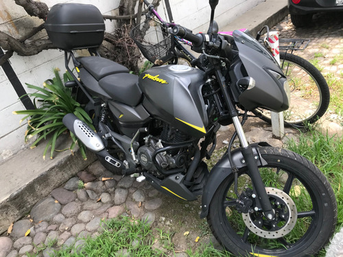 Pulsar Neón 150 Gris Con Amarillo.