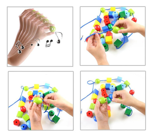 Lovestown Juego De Cuentas Con Cordones, Juguete Educativo M