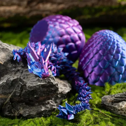 Dragón En Huevo Impreso En 3d, Dragon Crystal Dr Totalmente