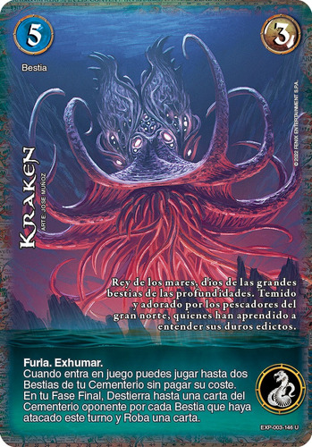 Myl Tcg: Kraken - Exp-003 (ultra Real)