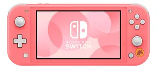 Nintendo Switch Lite 32gb Animal Crossing Coral