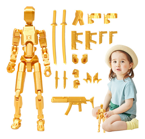 Figura Acción T13,juguetes Robot Multiarticulado Impreso3d