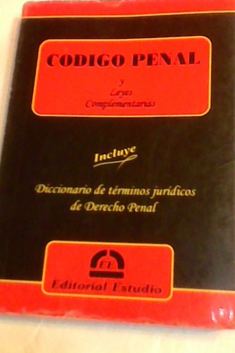 Código Penal Y Leyes Complementarias-editorial Estudio-unico