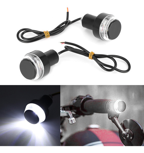 Barra De Intermitentes Led Para Manillar De Motocicleta, 2 U