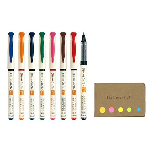 Pilot Fude Makase Color Brush Pen, Tinta De 8 Colores, ...