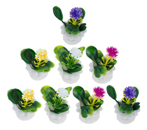 8 Unidades De Decoración Para Macetas, Minicasa, Modelo Bons