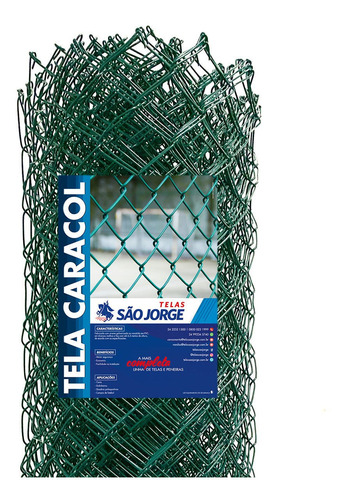Imagem 1 de 4 de Tela Alambrado Cerca Pvc 2 Fio 14 15x1,80m São Jorg
