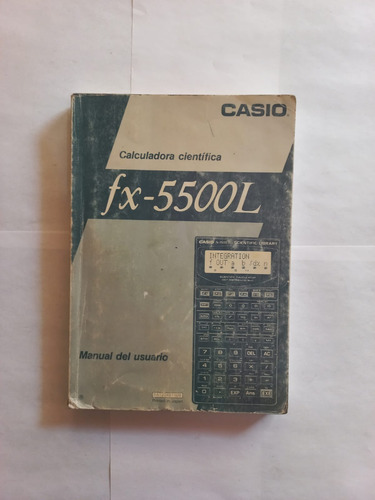 Manual De Usuario - Calculadora Científica Fx-5500l (Usado)