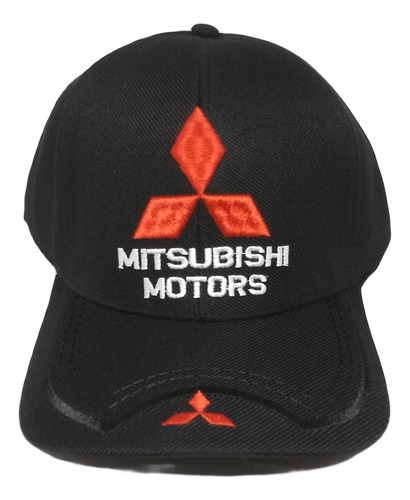 Boné Aba Curva Bordado Ajustável Mitsubishi Mt