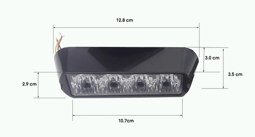 Imagen 6 de 7 de Estrobos (2) De 4 Leds 4w Azul Rojo Blanco Rzr Can Am Cuatri