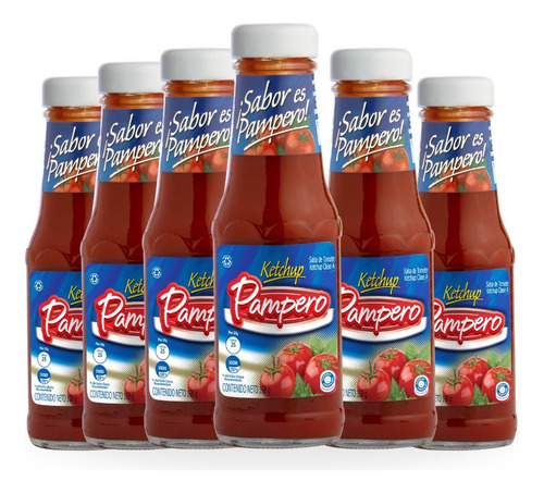 Ketchup Pampero 198gr Pack 6und