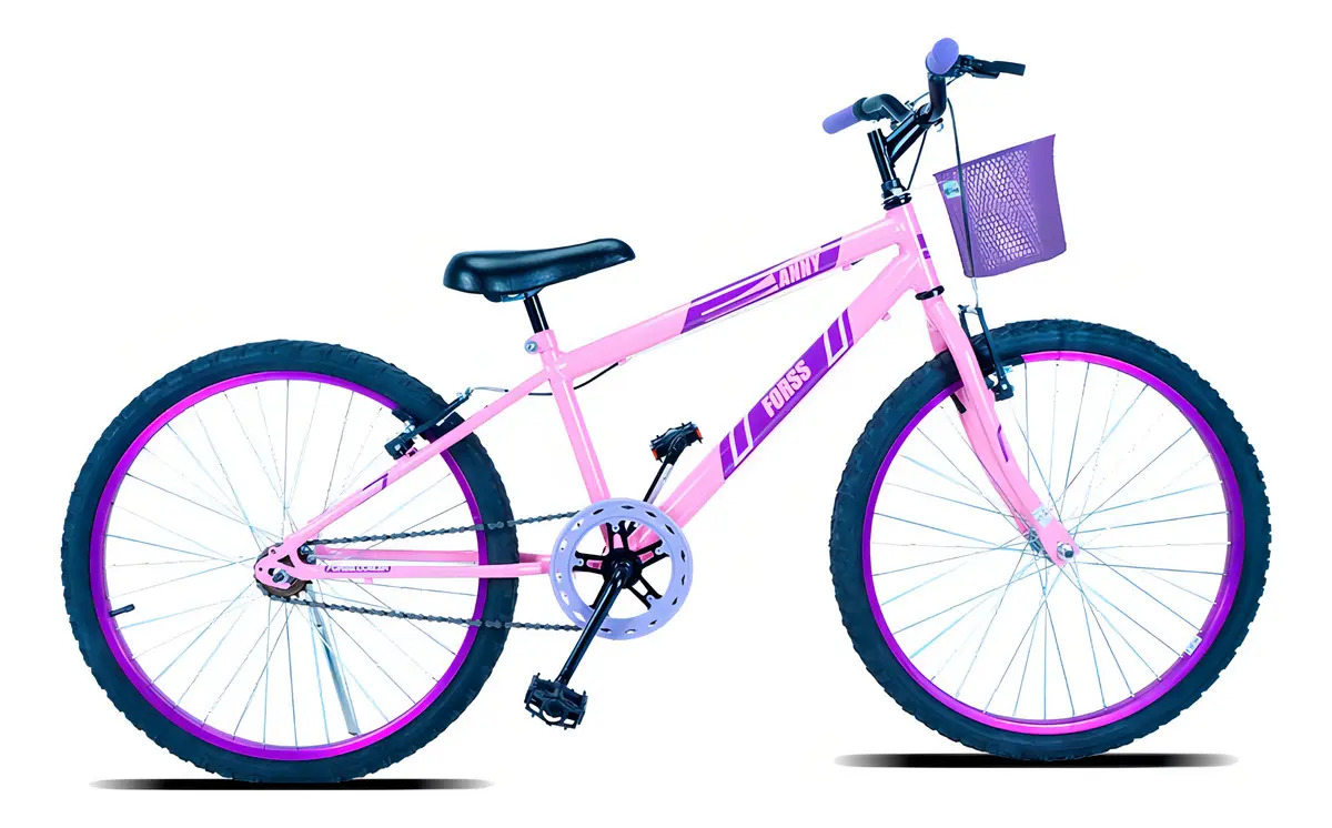 Bicicleta Infantil Aro 24 Forss Anny S/marcha Turquesa Mcz18 Cor Rosa