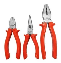 Comprar Kit Jogo Alicates Universal Corte Diagonal Bico Longo Aço