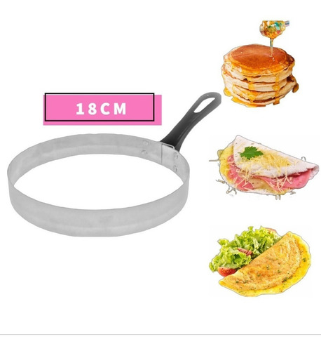 Modelador De Tapioca Aro Omelete Inox Omeleteira Panquecas
