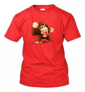 Playera Personaje Donkey Kong Mario Bros Todas Las Tallas